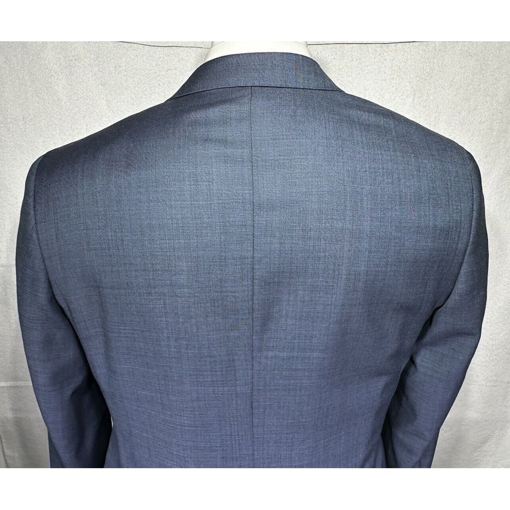 J Crew $450 Ludlow Slim Stretch Suit Jacket Italian Wool Harbor Blue 42R J3272 - Picture 5 of 13